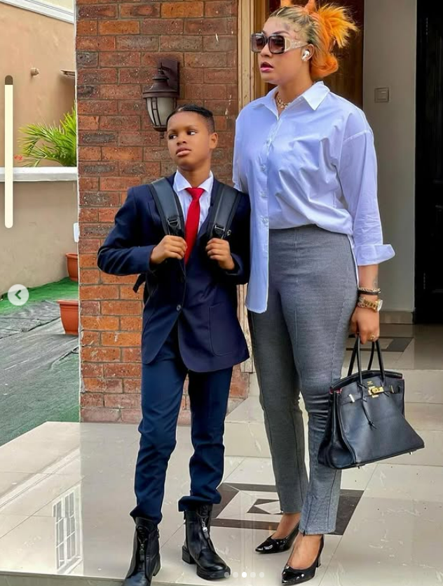 Angela Okorie et son fils, Chamberline Orizu