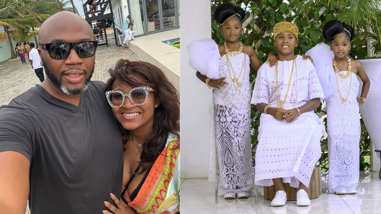L’actrice Mary Remmy Njoku et sa famille, son mari et ses enfants